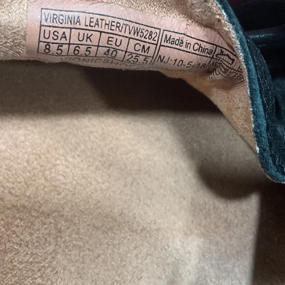 Vionic Virginia Women's Classic Black Leather Loafers - Picture 7 of 8